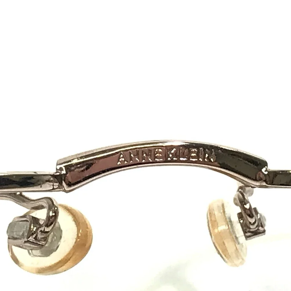 Anne Klein Eyeglasses Frames 9035 K1046 Brown Shiny Gold Oval 50-19-135